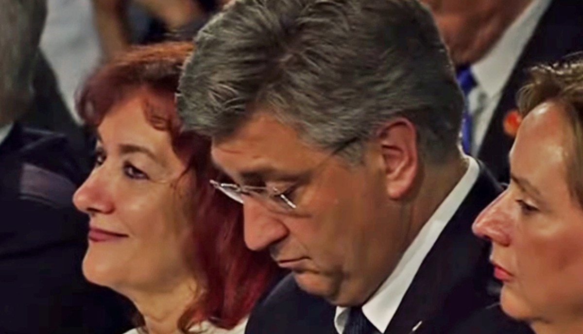 FOTO Ovo su Plenkovićevi izrazi lica dok je slušao Milanovićev govor