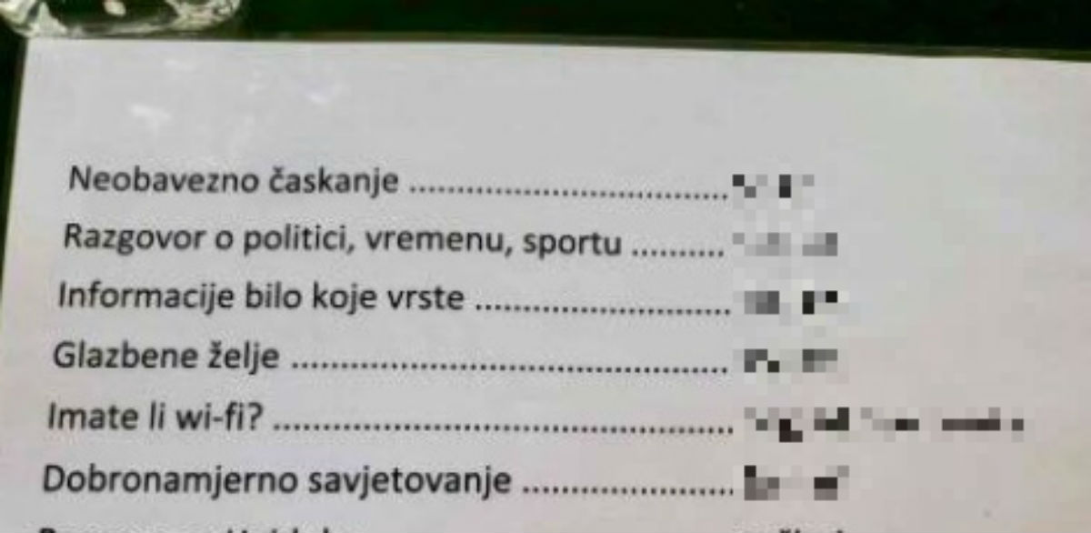 Cijene razgovora s konobarom ostavile Dalmatince u čudu: "Ma ovo nije pisao Dalmatinac..."