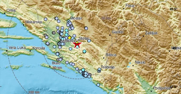 Potres od 3.0 po Richteru osjetio se u Dalmaciji