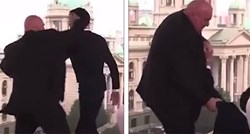 VIDEO Bandićev frend u programu uživo voditelja bacio na pod: Bio sam primoran