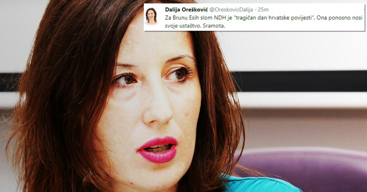 Dalija Orešković o Bruni Esih: Ona ponosno nosi svoje ustaštvo