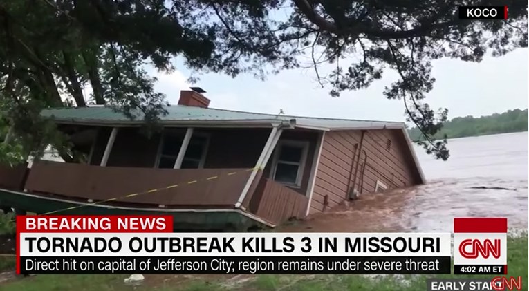 Tornado poharao Missouri, tri osobe poginule
