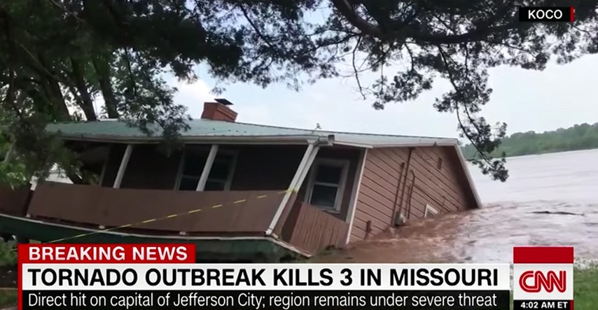 Tornado poharao Missouri, tri osobe poginule
