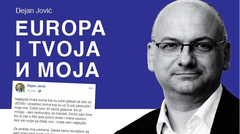 Dejan Jović: Rezultat nije dovoljan za mandat, ali jest za ponos