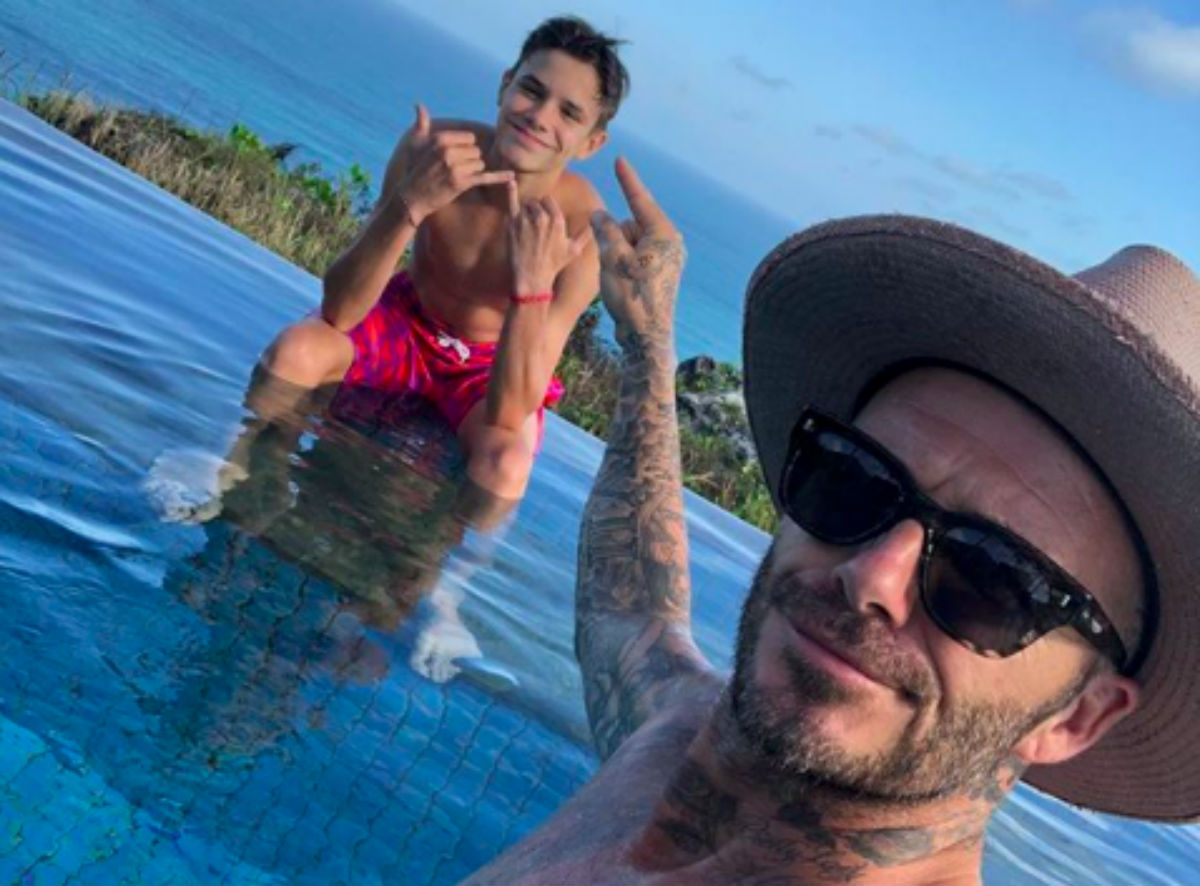 David Beckham proslavio 16. rođendan sina Romea i naučio ga kako se brijati