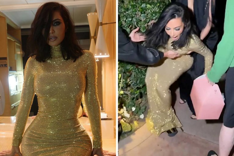VIDEO Kim Kardashian spotaknula se u štiklama od 20 cm pri dolasku na Oscar party