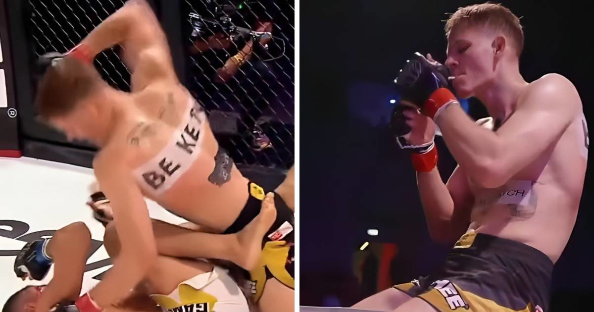 VIDEO Poljski MMA borac nokautirao protivnika. Nakon toga je zapalio džoint u kavezu