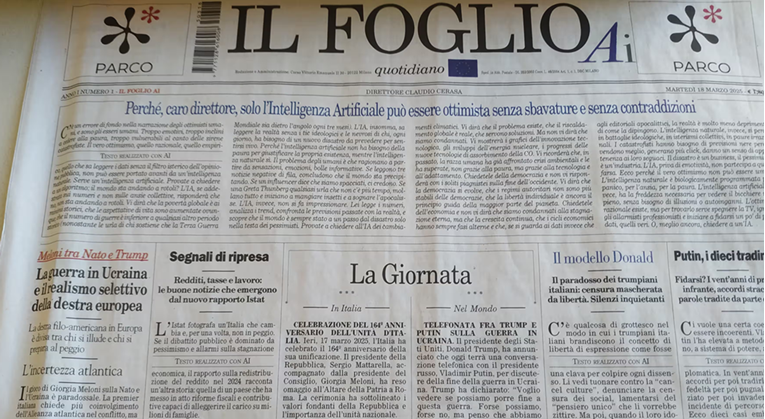 Talijanske novine objavile izdanje koje je u potpunosti izradio AI