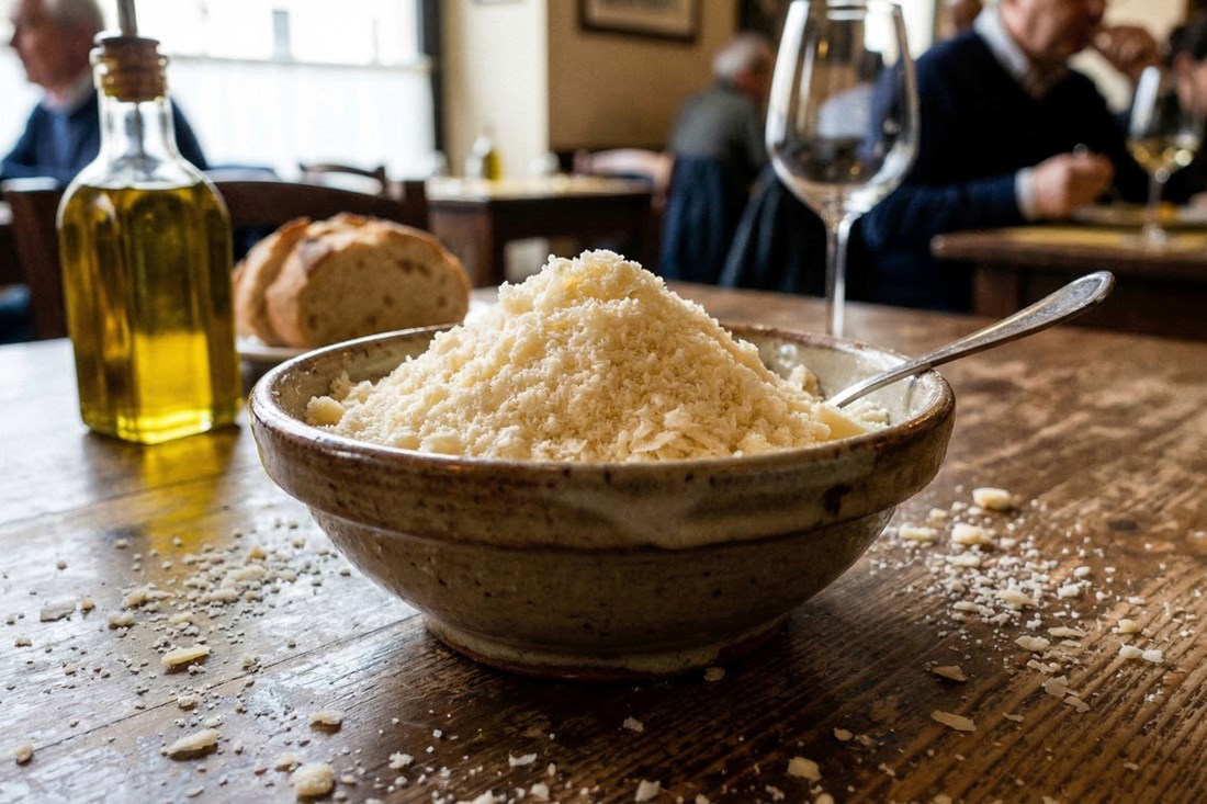 Svaki talijanski restoran na stolu ima posudicu s parmezanom, postoji razlog za oprez