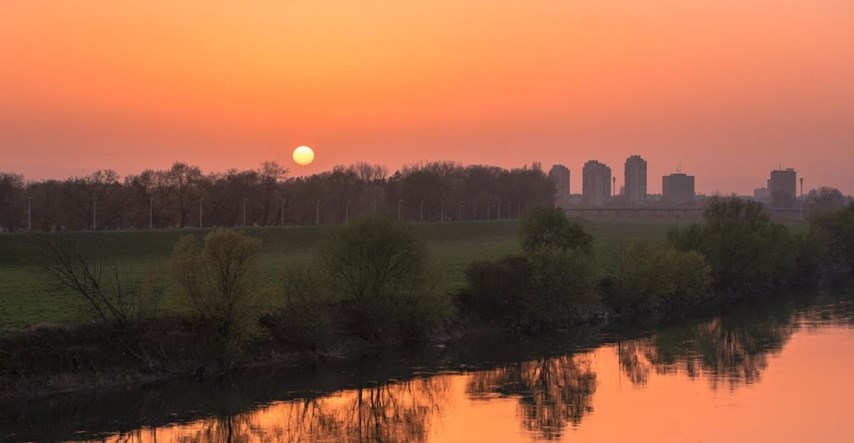 Drugačiji zalazak sunca u Zagrebu zbog čestica koje su onečistile zrak