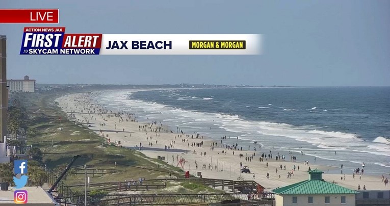 Na Floridi su opet otvorili plaže. Ovako su izgledale nakon pola sata