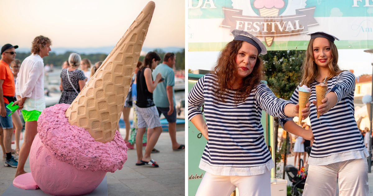 U Njivicama počeo Festival sladoleda, sve je posvećeno omiljenoj ljetnoj slastici