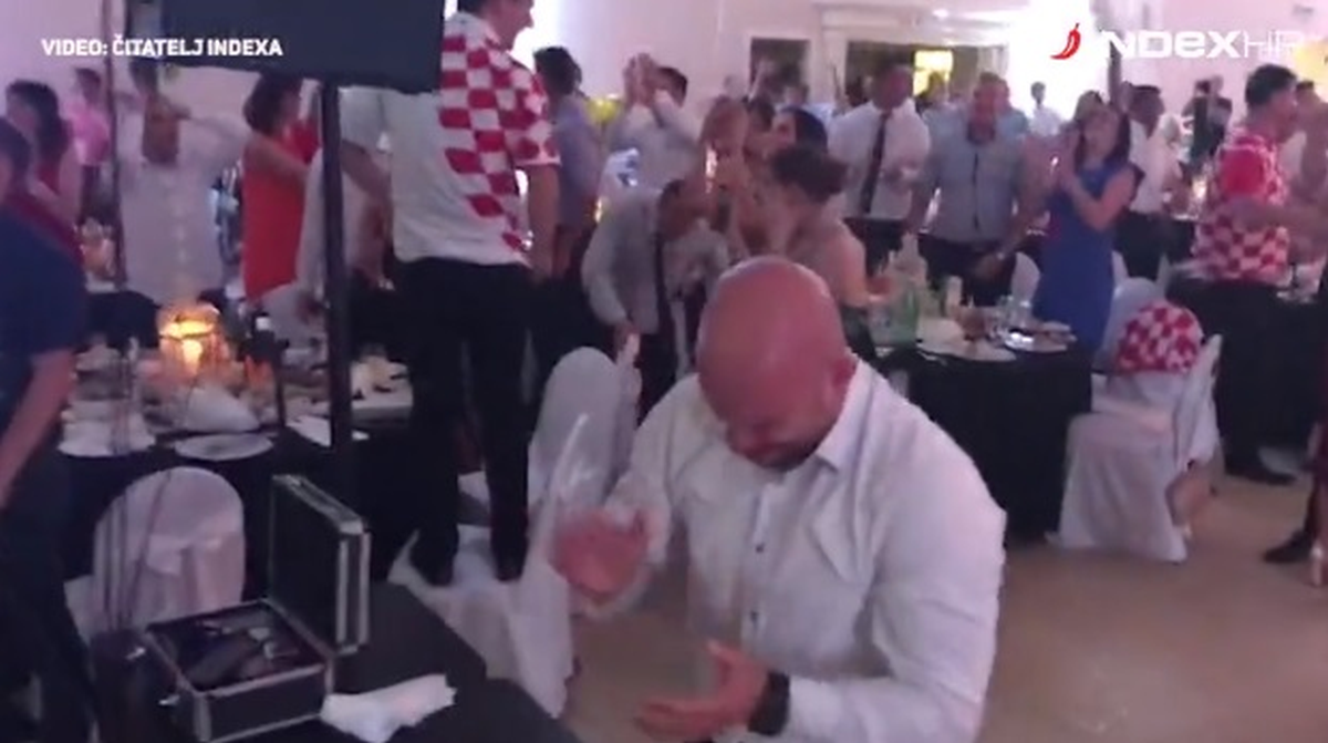 Rakitićev gol ovog je uzvanika svadbe u Jastrebarskom doveo do suza i padanja s nogu