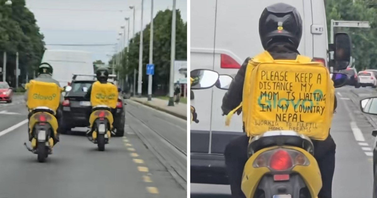 Instruktor Trulac snimio dostavljača s porukom na torbi: "Mama me čeka u Nepalu"