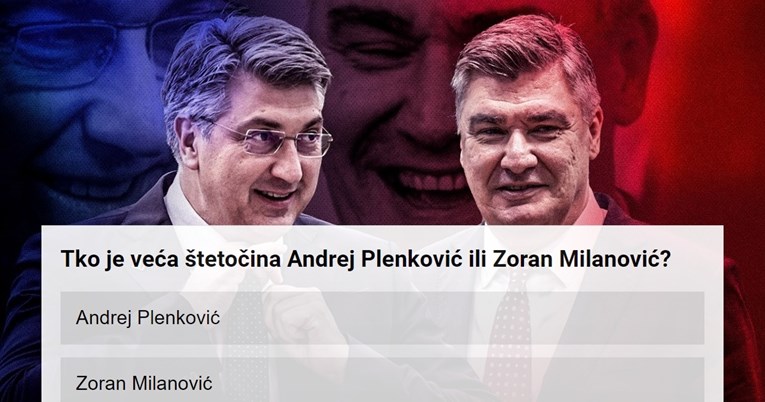 Glasali ste za veću štetočinu između Milanovića i Plenkovića. Ovo su rezultati