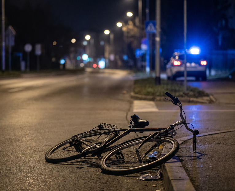 Biciklist bez svjetala oduzeo prednost autu pa teško stradao u Slavonskom Brodu