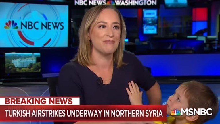 Novinarka uživo govorila o Turskoj i Siriji, a onda u kadar uletio njen sinčić
