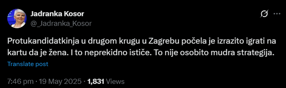 PRIDRUŽILA SE IVANI KEKIN: Sada je i Jadranka Kosor počela podmetati klipove Mariji Selak Raspudić, fotografija
