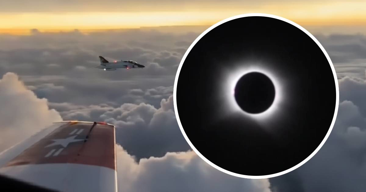 Pogled na pomrčinu Sunca iz aviona oduševio je svijet 😍