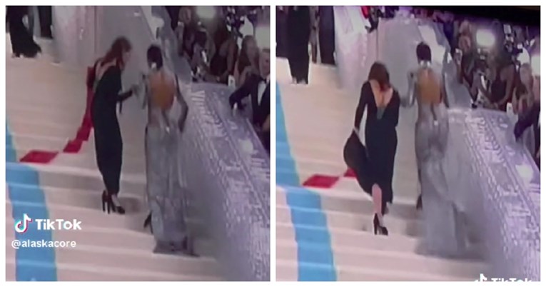 Pjevačica na Met Gali nosila preusku haljinu pa morala skakutati po stepenicama