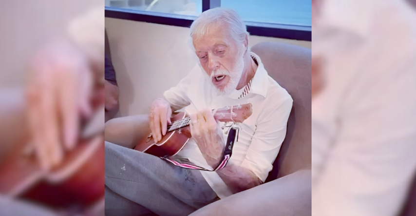 VIDEO Slavni glumac (97) ima novi hobi, uči svirati ukulele: "Nikad nije kasno"