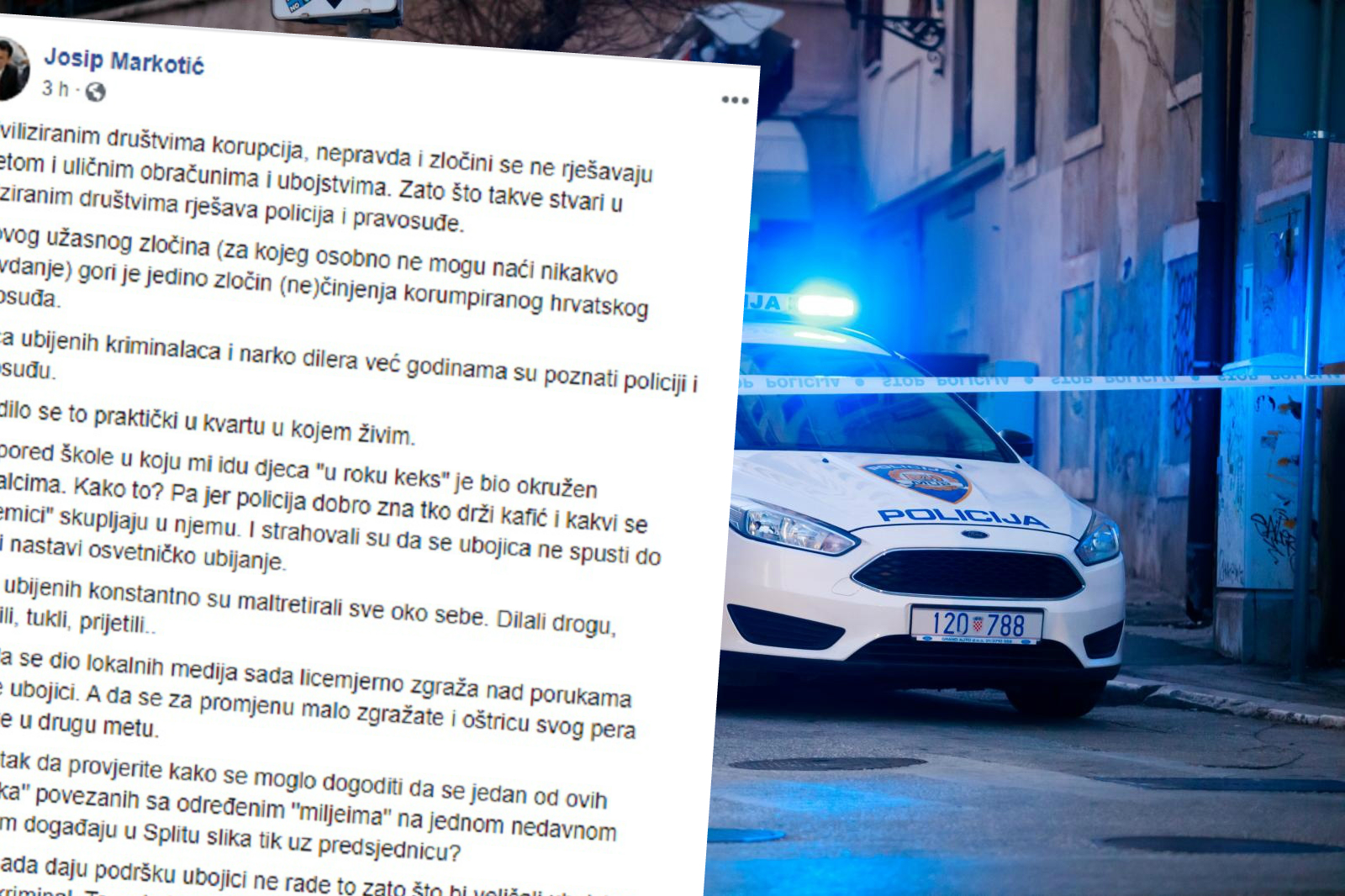 Mostov vijećnik iz Splita: Ubijeni kriminalci su stalno dilali, tukli, prijetili