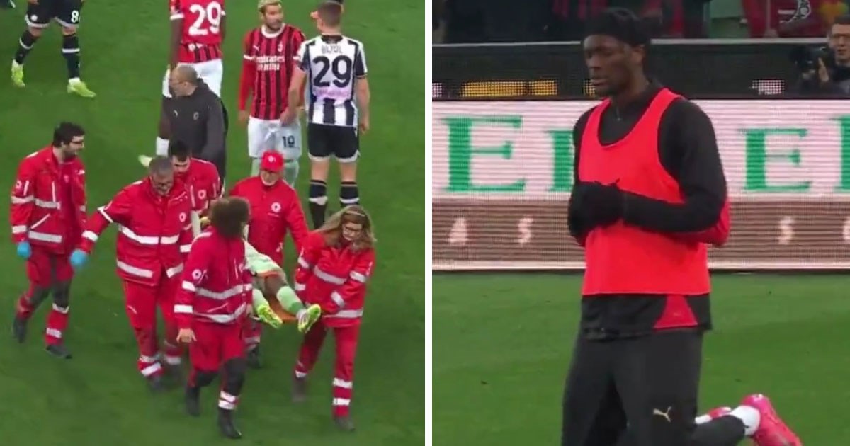 Milanova golmana iznosili su s terena. Abraham je kleknuo i počeo se moliti