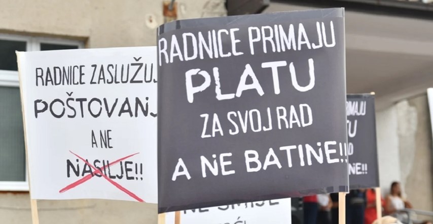 FOTO Stotine na prosvjedu podrške curi koju je brutalno istukao vlasnik hotela u BiH