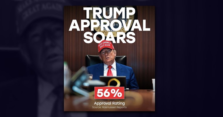 Trump objavio da mu je popularnost skočila na 56 posto. Nema ankete koja to pokazuje