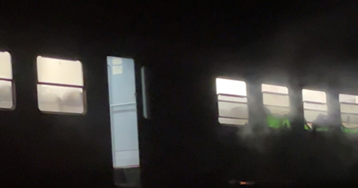 Požar na vlaku kod Osijeka