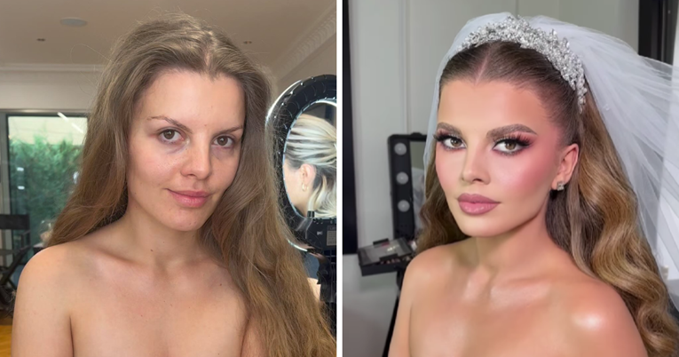 Vizažist pokazao kako mladenke izgledaju prije i poslije šminkanja, razlika je golema