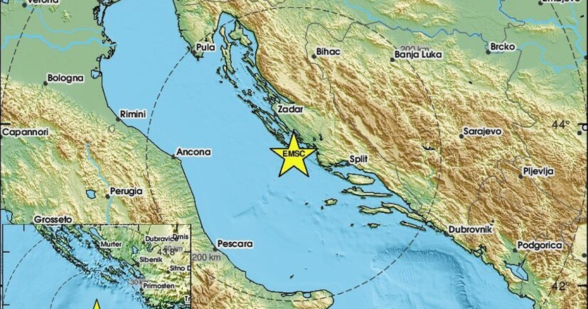 Potres jačine 3,1 zatresao šibensko područje. Epicentar zabilježen u moru
