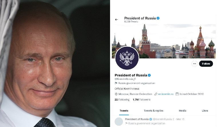 Putin na Twitteru prati samo 22 osobe. Mogla bi vas iznenaditi imena na tom popisu