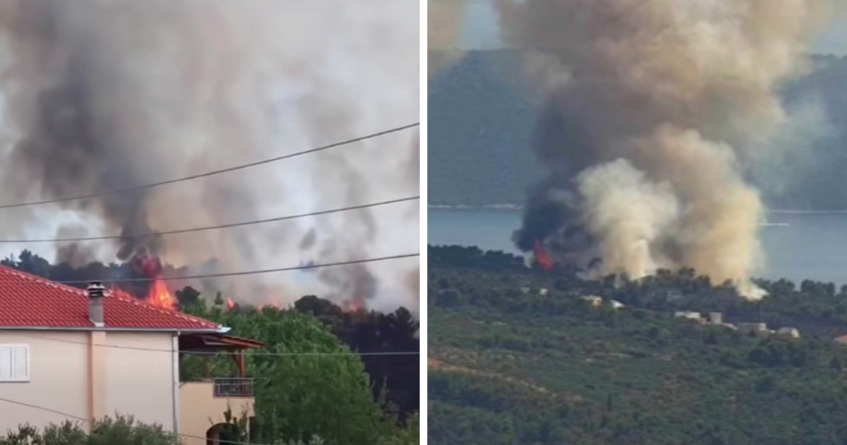 VIDEO Požari i dalje gore kod Senja i na Čiovu. Vatrogasci gasili vatru i na Mljetu