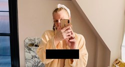 Courtney Love (54) pokazala bradavicu dok je pozirala u rastvorenom kućnom ogrtaču