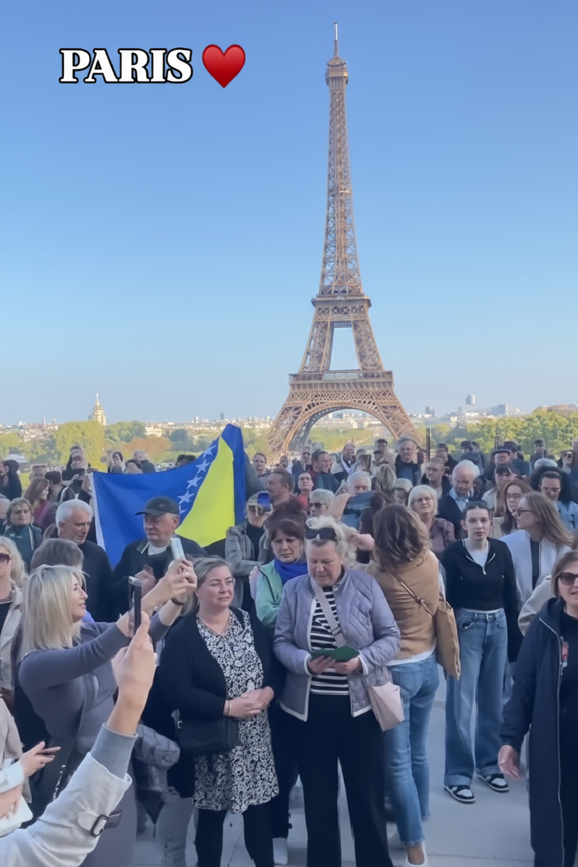 U Parizu se oprostili od Halida. Ispred Eiffelovog tornja pjevao se Čardak