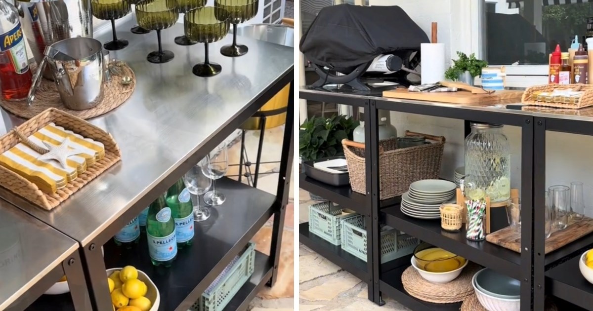 Svi žele ovaj IKEA regal za vanjsku kuhinju - izgleda luksuzno, a košta 169 €