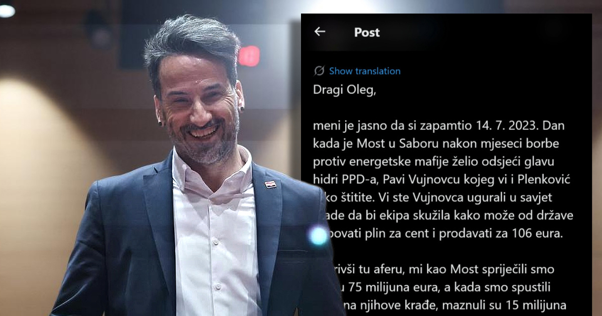 Miletić odgovorio Butkoviću: Nećemo uzmaknuti niti centimetra