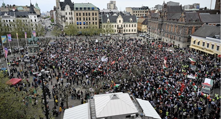 FOTO Veliki prosvjed u Švedskoj, ne žele Izrael na Eurosongu. Došla i Greta