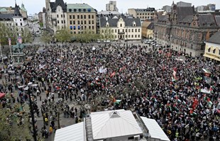 FOTO Veliki prosvjed u Švedskoj, ne žele Izrael na Eurosongu