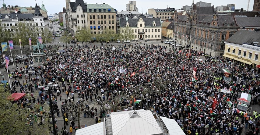 FOTO Veliki prosvjed u Švedskoj, ne žele Izrael na Eurosongu