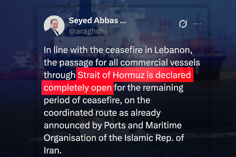 Iran: Hormuški tjesnac je potpuno otvoren