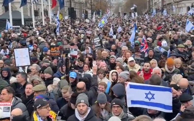 Ogromni prosvjed protiv antisemitizma u Londonu, pogledajte snimke
