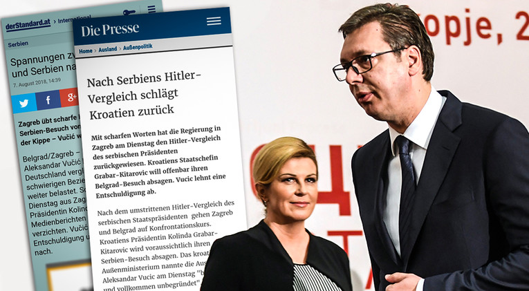 Austrijski mediji: Vučić dolijeva ulje na vatru u odnosima Zagreba i Beograda