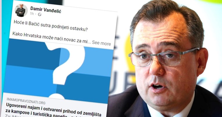 Vanđelić: Nova HDZ-ova afera na pomolu. Hoće li Bačić sutra dati ostavku?