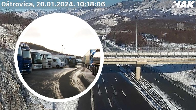 Stotinjak kamiona čeka ulazak na autocestu prema Zagrebu: "Zašto nas ne puštaju?"