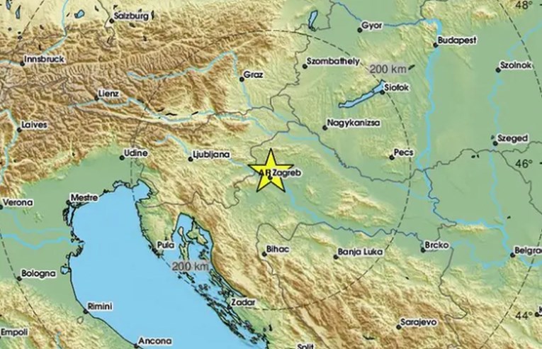 Potres magnitude 1.8 u Zagrebu