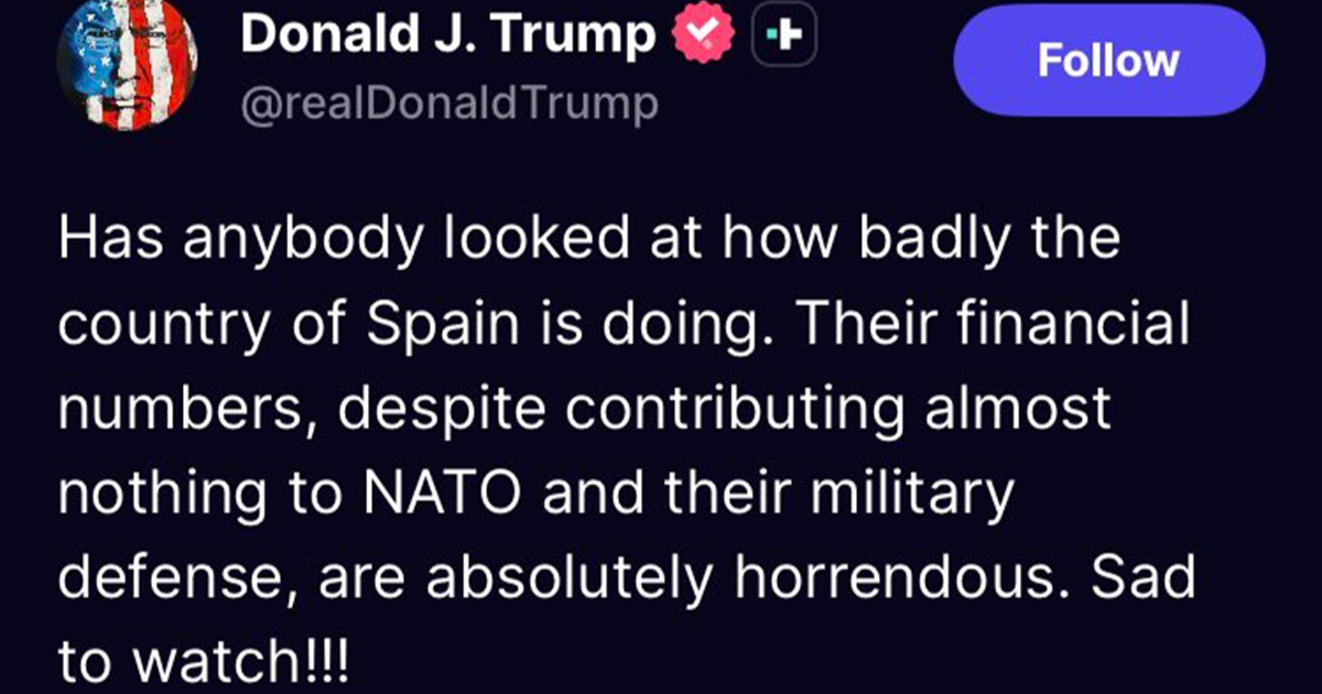 Trump: Je li itko vidio koliko loše stoji Španjolska? Tužno za gledati