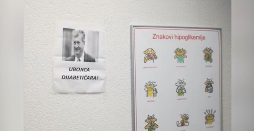Otac bolesnog djeteta po Splitu opet lijepio sliku Kujundžića