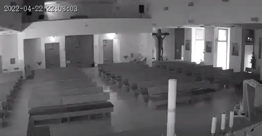 VIDEO Nadzorne kamere u dubrovačkoj crkvi snimile trenutak potresa